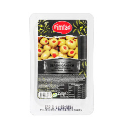 Fimtad Biber Dolgulu Yeşil Zeytin 250 gr